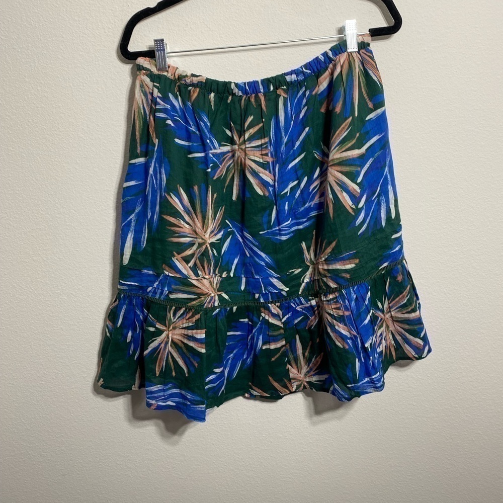 Birds of Paradis Bohemian Skirt Green - Picture 5 of 6